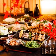 All-you-can-drink course with all-you-can-eat yakitori and meat sushi! Perfect for company parties
