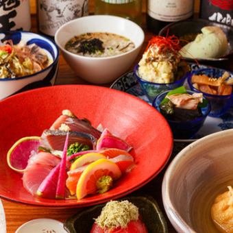 【宴会・歓送迎会】池袋で3時間飲み放題付き！つむぎ屋名物餃子と牛タン含む厳選10品［5000円］