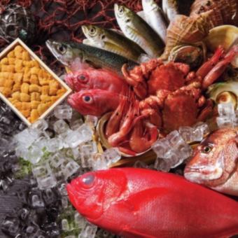 【新登場】2H飲み放題【夏の愛媛満喫コース】市場直送の魚介をメインに愛媛食材満喫10品　7700円