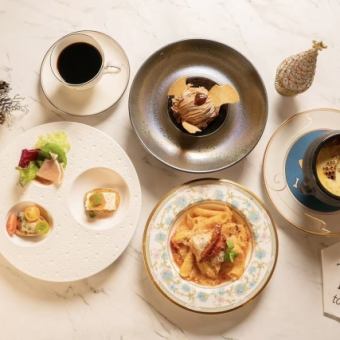 【ランチ限定★ デザートまで楽しめる Lunchコース】大切なひと時や記念日に！全5品！3800(税込)