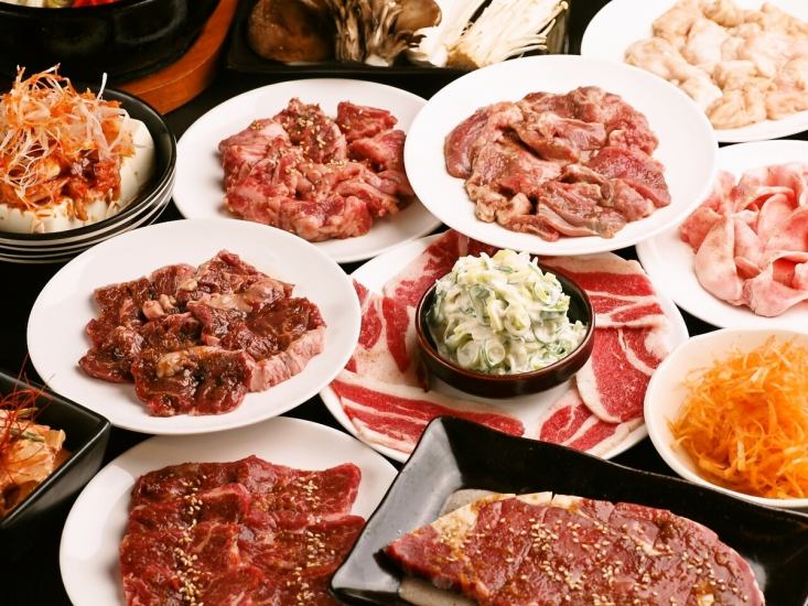 All-you-can-eat 80 kinds of authentic yakiniku! 120 minutes all-you-can-drink included