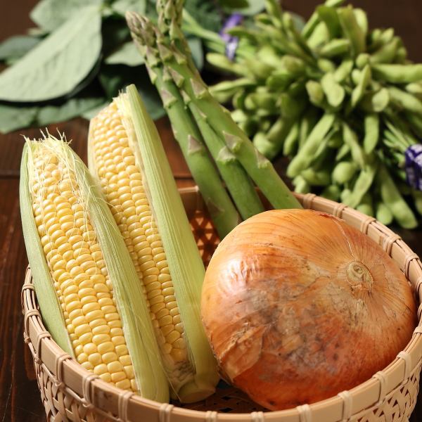 旬の食材を使用したお料理をご提供