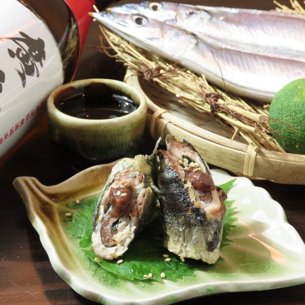 We offer dishes made with seasonal ingredients