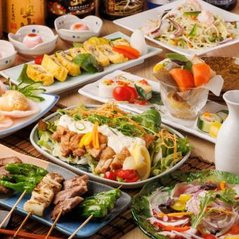 "Chidori Course" 8 dishes + 2.5 hours all-you-can-drink for 3,300 yen *On Fridays, Saturdays, holidays, days before holidays, and in December, the limit is 2 hours