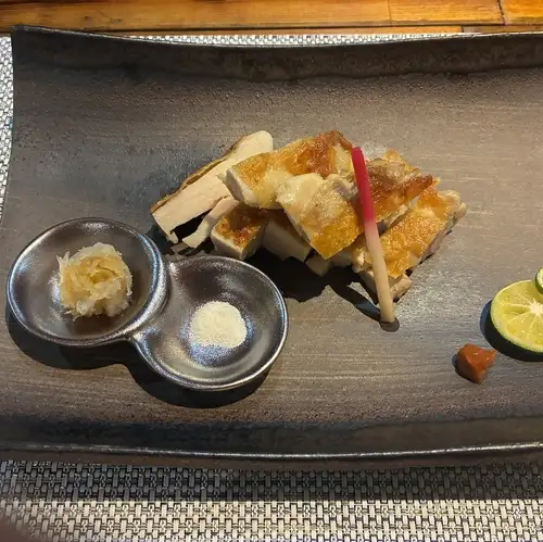鶏の昆布〆焼き