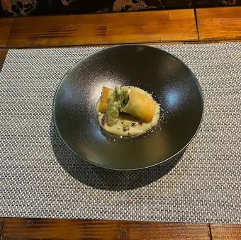Spring rolls made with seasonal ingredients