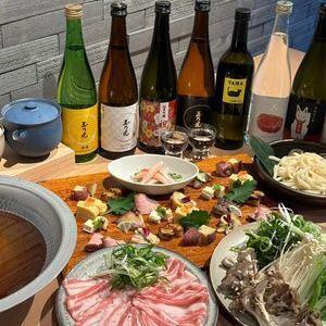 [All-you-can-drink included] Pure rice ginjo pork shabu-shabu hotpot course