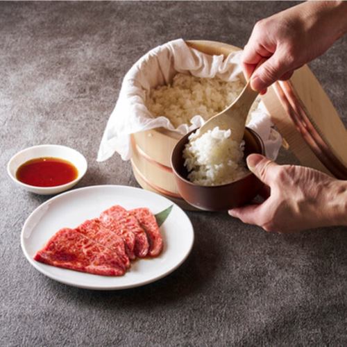 こだわりのお肉とごはん