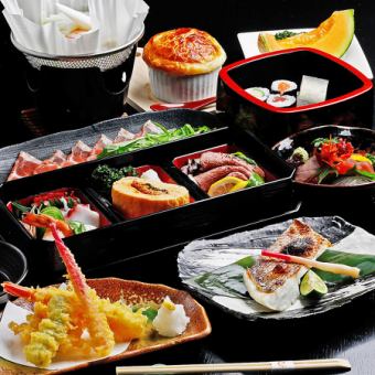 ★ "Kaiseki course [Hibiki]" where you can enjoy delicious domestic Yamagata pork shabu-shabu and assorted tempura