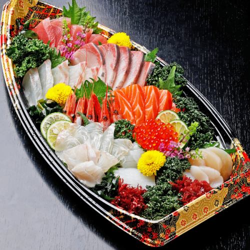 Gorgeous! Assorted sashimi boats * Orders from 3 servings (price is for 1 serving)