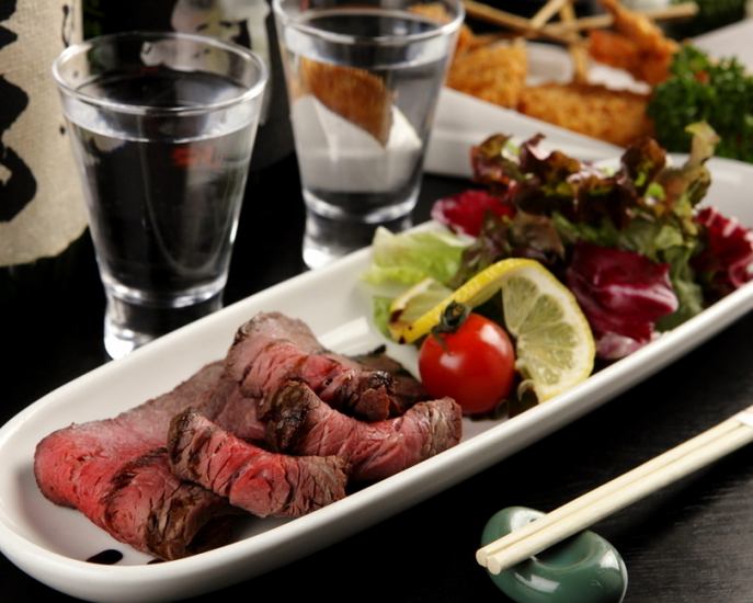 Enjoy creative dishes using carefully selected Japanese black beef and branded pork!