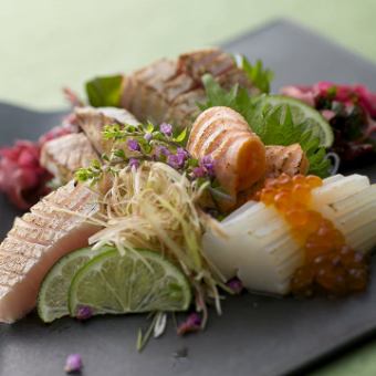 Assortment of 5 Kinds of Broiled Sashimi