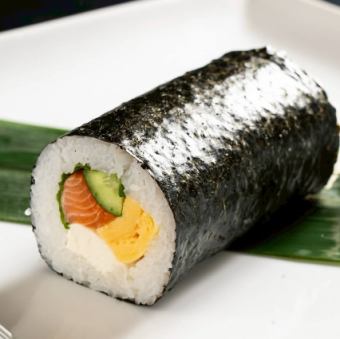 Salmon and cheese thick roll