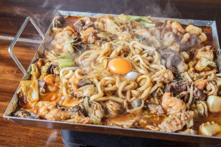 海鮮ちりとり鉄板焼き付き【新名物コース】《全7品》5500円(税込)