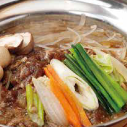 Beef bulgogi hot pot set meal