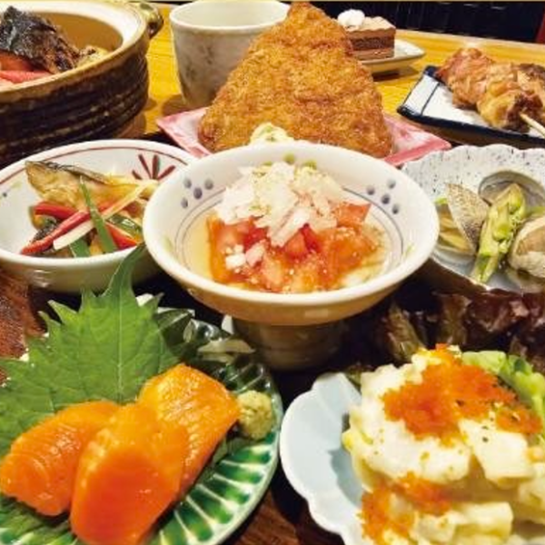 【飲み放題付き!】おばんざいや焼鳥など全13品"おばんざいコース"5500円(税込)