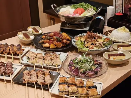 【2時間飲み放題付き】選り鶏、三鶏（よりとりみどり）ご馳走宴会　全12品6050円(税込)
