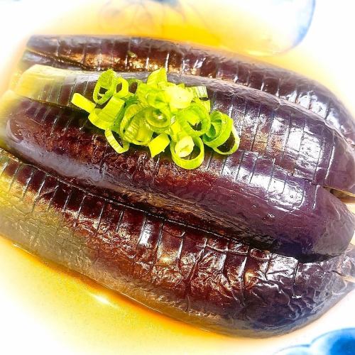 とろとろ茄子の煮浸し　フワッとあとのせ鰹節付