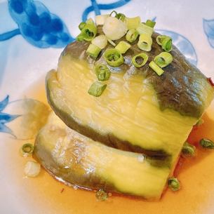 丸茄子の揚げ浸し