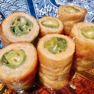 九条ネギ肉巻焼