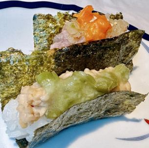 ガッツーン!大人の納豆手巻き寿司&ねぎ塩とろ手巻き