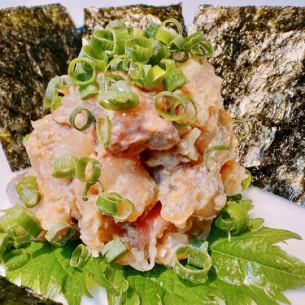 ぶりのなめろう磯辺巻