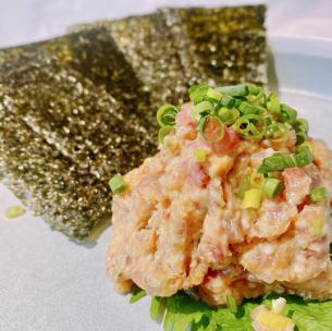 ぶりのなめろう磯辺巻