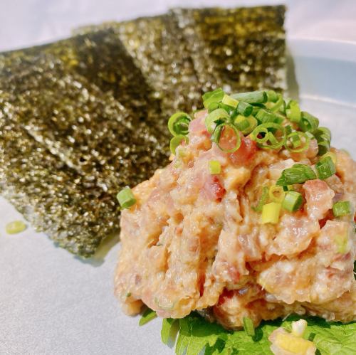 ぶりのなめろう磯辺巻