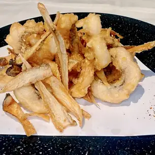 太刀魚とごぼうおつまみ天ぷら