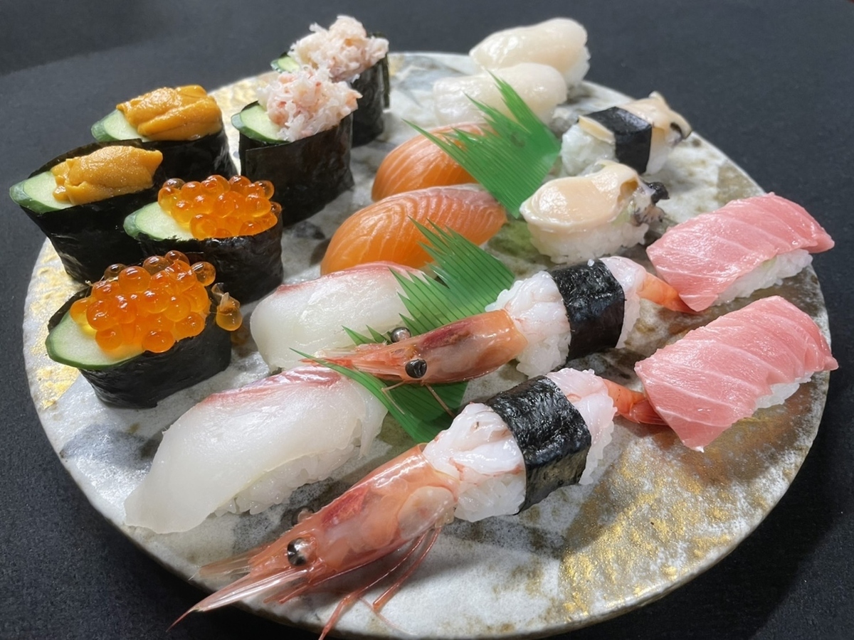 お寿司食べ放題 梅 男性 65円 女性 5434円 田中寿司 本店