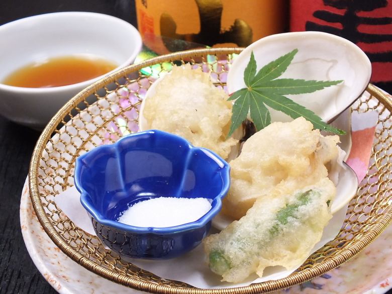蛤の天ぷら/穴子の天ぷら