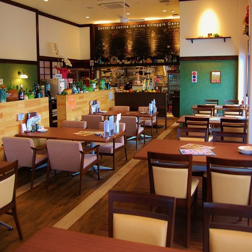 니가타시 지산 지소의 아키하 야채를 중심으로 사용한 샐러드 바가 일품!