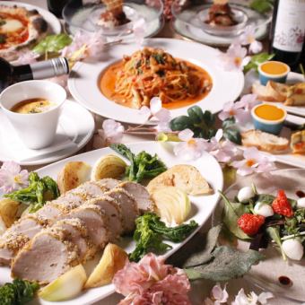 ★생맥주 포함★【환영회나 여자회에도 추천】2시간 음료 무제한 7품 5500엔 코스