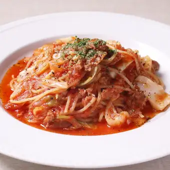 自家背サルシッチャとキャベツのトマトソース生パスタディナーセット