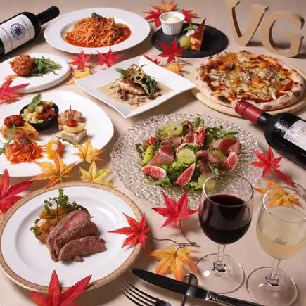 10/1~★생맥주 첨부★【가을의 은혜를 만끽하는 프리미엄 코스】2시간 음료 무제한 8품 7000엔 코스