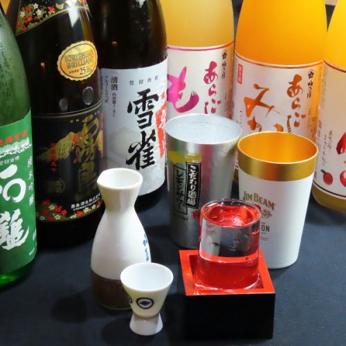 We offer carefully selected local sake