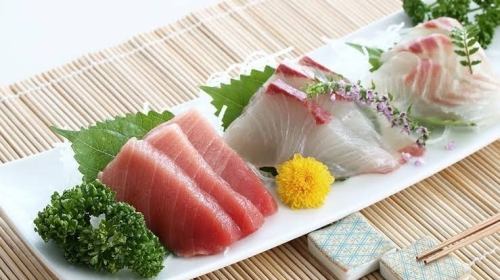 Harvest in the morning! Today's 3-piece sashimi assortment