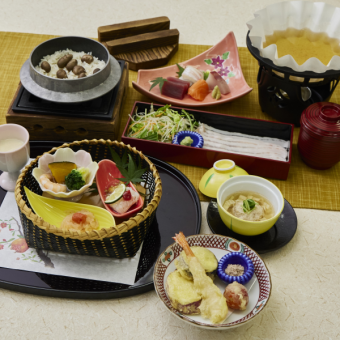 ★（9/1より）季節の特別会席【つゆ豚しゃぶ小鍋】 はぎ 3,500円（税込）