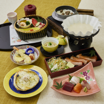 ★（9/1より）季節の特別会席【季節の魚しゃぶ小鍋】 しおん 5,000円（税込）