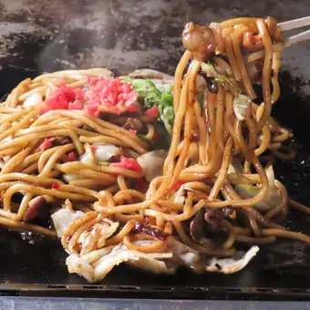 ★満腹コース★【飲み放題付】全9品ジャンボ焼きそば&ジャンボモダンなどボリューム満点コース