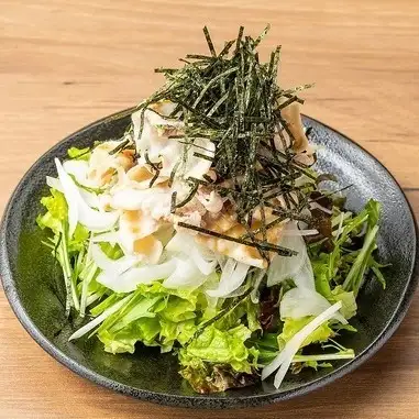 Japanese-style pork shabu-shabu salad