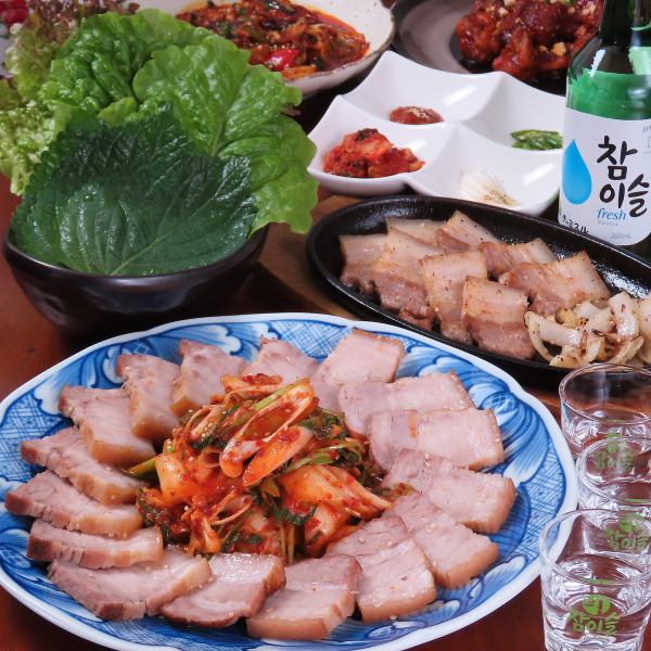 【◇◆～本場韓国のお料理が勢ぞろい～◆◇】本場韓国のシェフが作る韓国料理◎韓国のお酒との相性は抜群♪