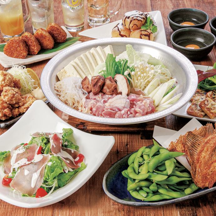 ご宴会 お手軽宴会コース 宴 うたげ 飲放2時間30分付 3 000円 税込 全7品 とりあえず吾平 岡山本町店