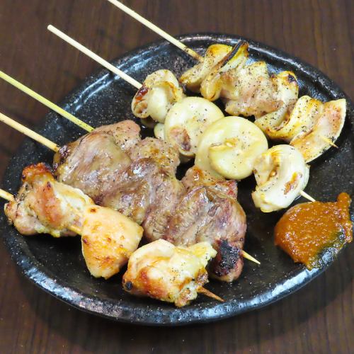 Skewers grilled to perfection over charcoal!