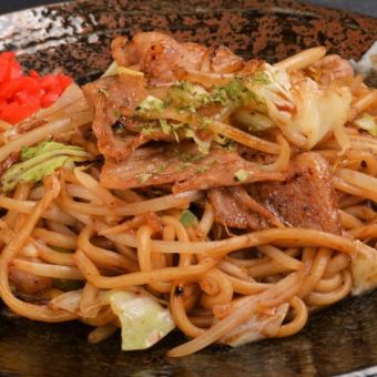Various types of fried noodles [Vegetable soba/Pork soba/Squid soba/Shrimp soba]