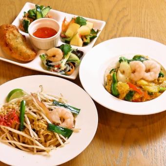 【平日点餐自助餐】超值的自助午餐，2,200日元新鲜烹制的泰式自助餐！