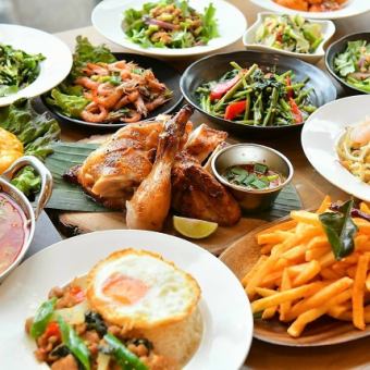 《3時間飲み放題付き》【タイ料理スタンダードコース】7000円(税込)