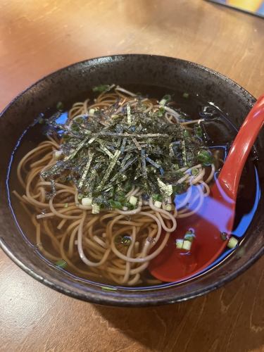 〆の冷たい二八蕎麦