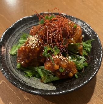 ヤンニョムチキンべべや風