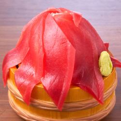 [Tuna Fuji platter] Red Fuji tub platter